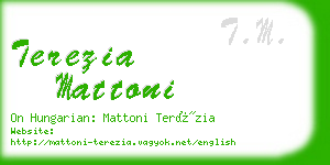 terezia mattoni business card